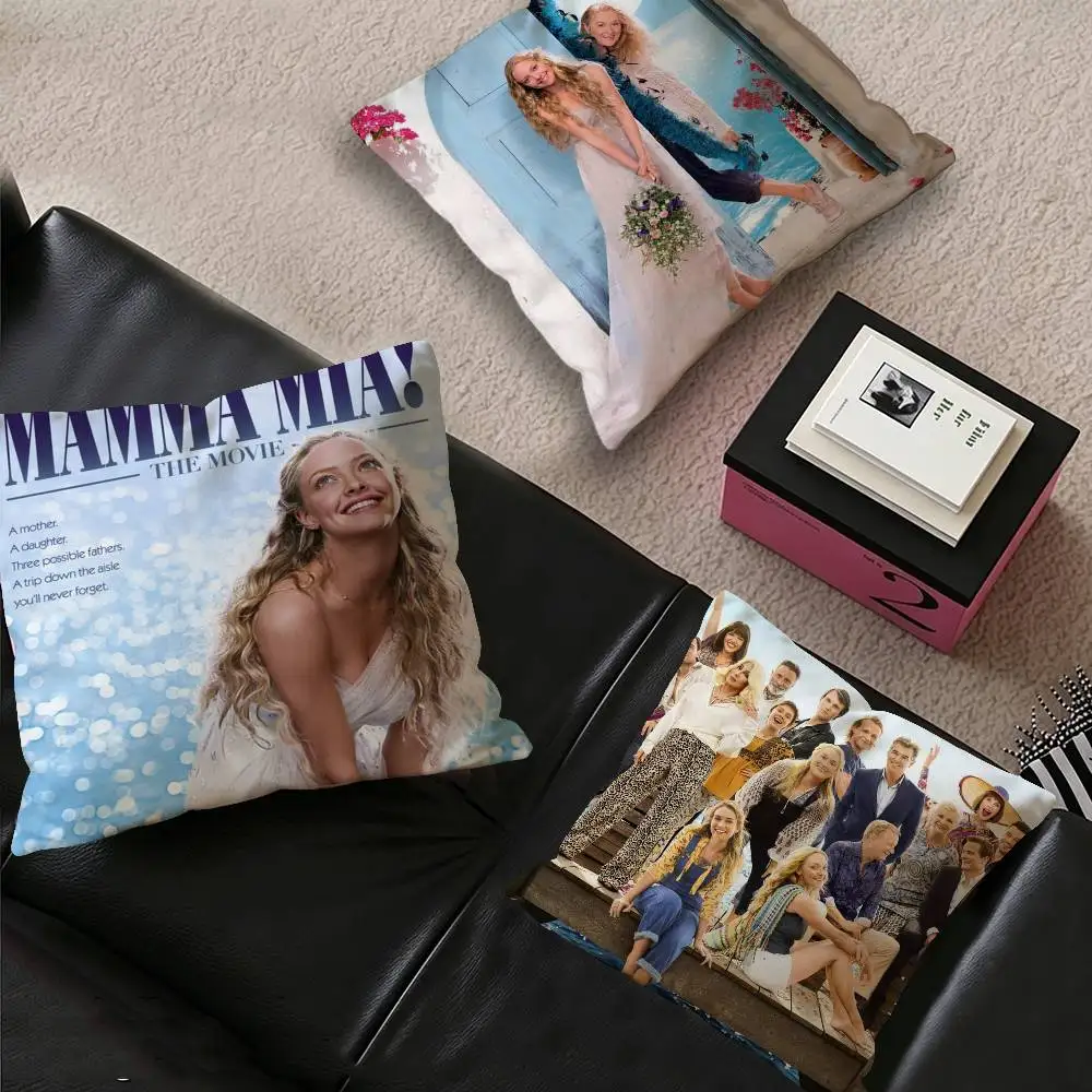 movie Mamma Mia Pillow Gift Home Office Decoration Bedroom Sofa Car Cushion Cover case 45x45
