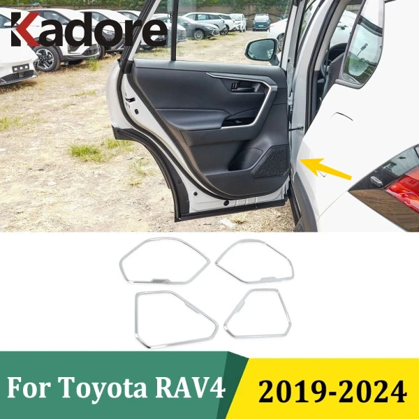 

Для Toyota RAV4 RAV 4 2019 2020 2021 2022 2023 2024 внутренний дверной стереодинамик аудио кольцо накладка звуковая рамка автомобильные аксессуары