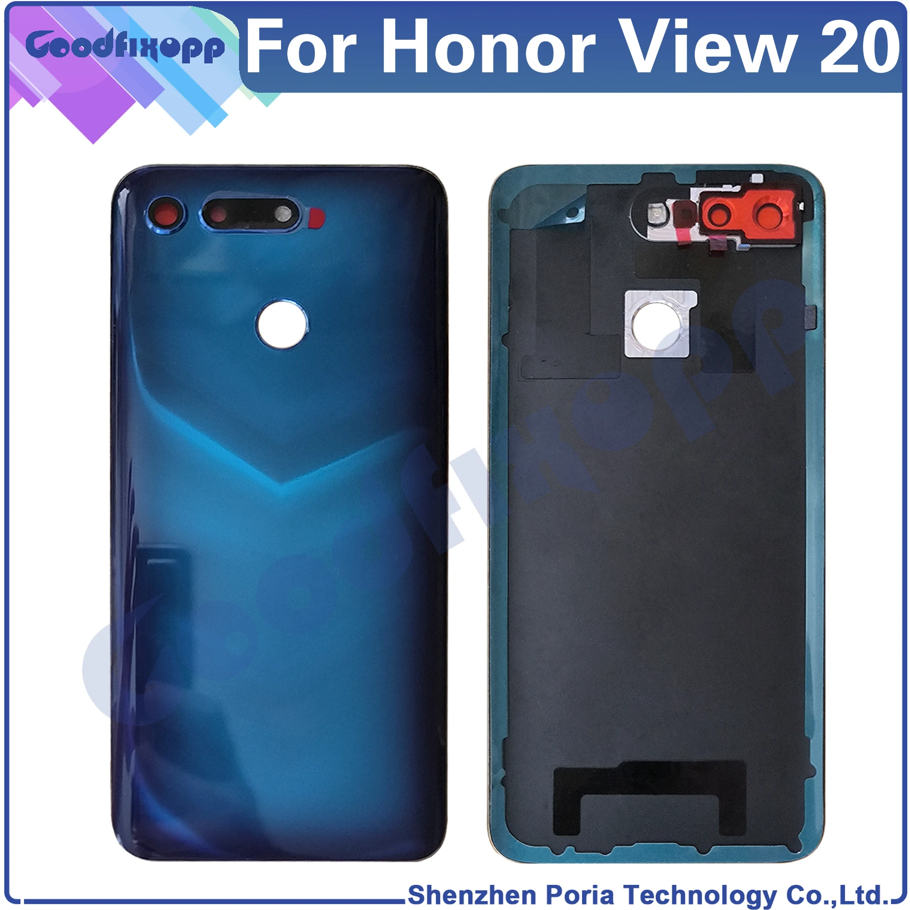 

For Honor View 20 Back Battery Cover Door Housing Case For Huawei Honor V20 Rear Cover Repair Parts Replacement