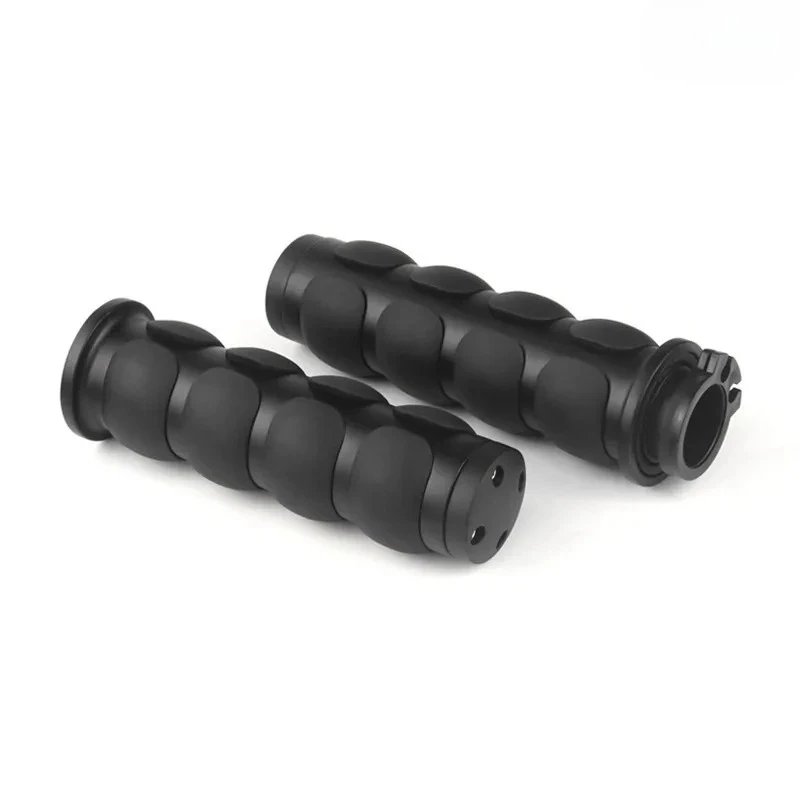 1 "دراجة نارية مقود اليد القبضات 25 مللي متر الألومنيوم المطاط مقبض ل هارلي بجولة سوفتيل فات بوي سبورتستر XL 883 1200 داينا