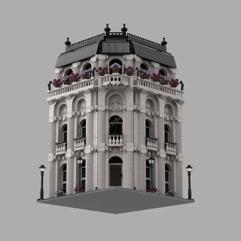 2788pcs kreativer Experte modulares Gebäude heißer Verkauf Straßen ansicht Modell Moc modulare Hausbau steine pädagogische Erwachsene Spielzeug GIF