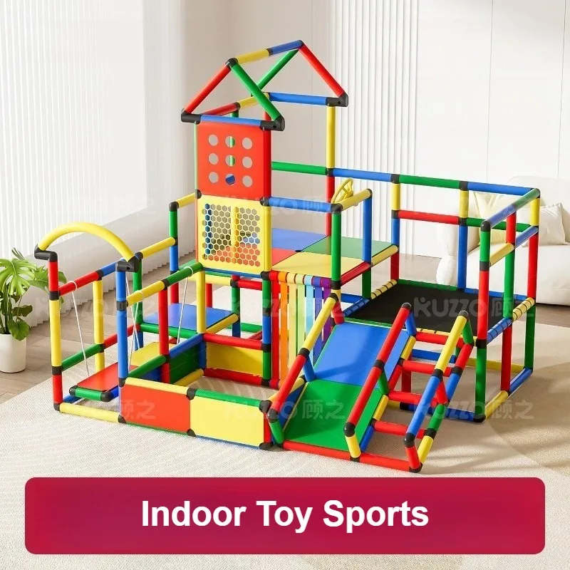 Indoor Kids Playground Set Multifunctional Children Play Structure Safe Plastic Home Activity Sport Toy Large Play Equipment