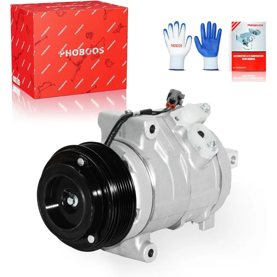 A C Compressor with Clutch Compatible with Edge 20072010 Lincoln MKX Base 20072010 for Fast Cooling Performance Low Noise Oper