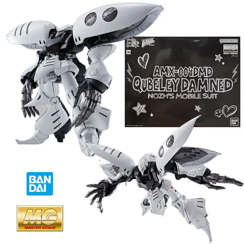 Bandai Namco PB MG 1/100 Qubeley Damned 20Cm Anime Original Action Figure Gundam Model Assemble Toy Birthday Gift Collection