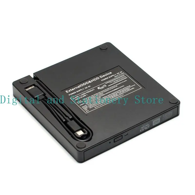 Portable Optical Drive Case for 12.7mm 9.5mm USB3.0 Type-C External Mobile HDD Enclosure Box for DVD-/CD-ROM Case