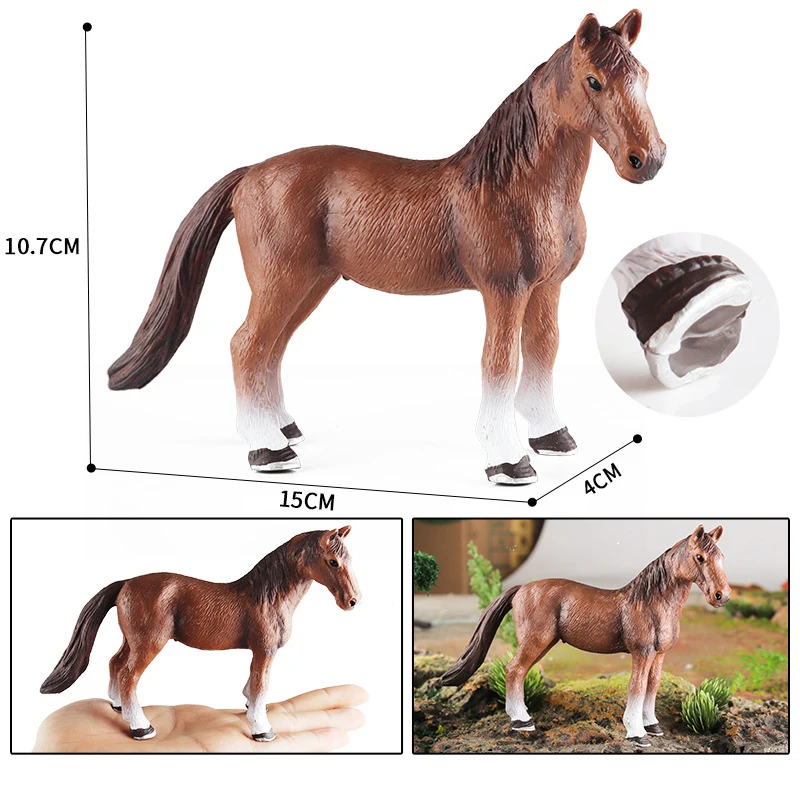 Nejnovější farma kůň přihnat se dr. house auto modelka akce figur emulational horseman kůň živočich playset figurky hračka pro vánoce dar