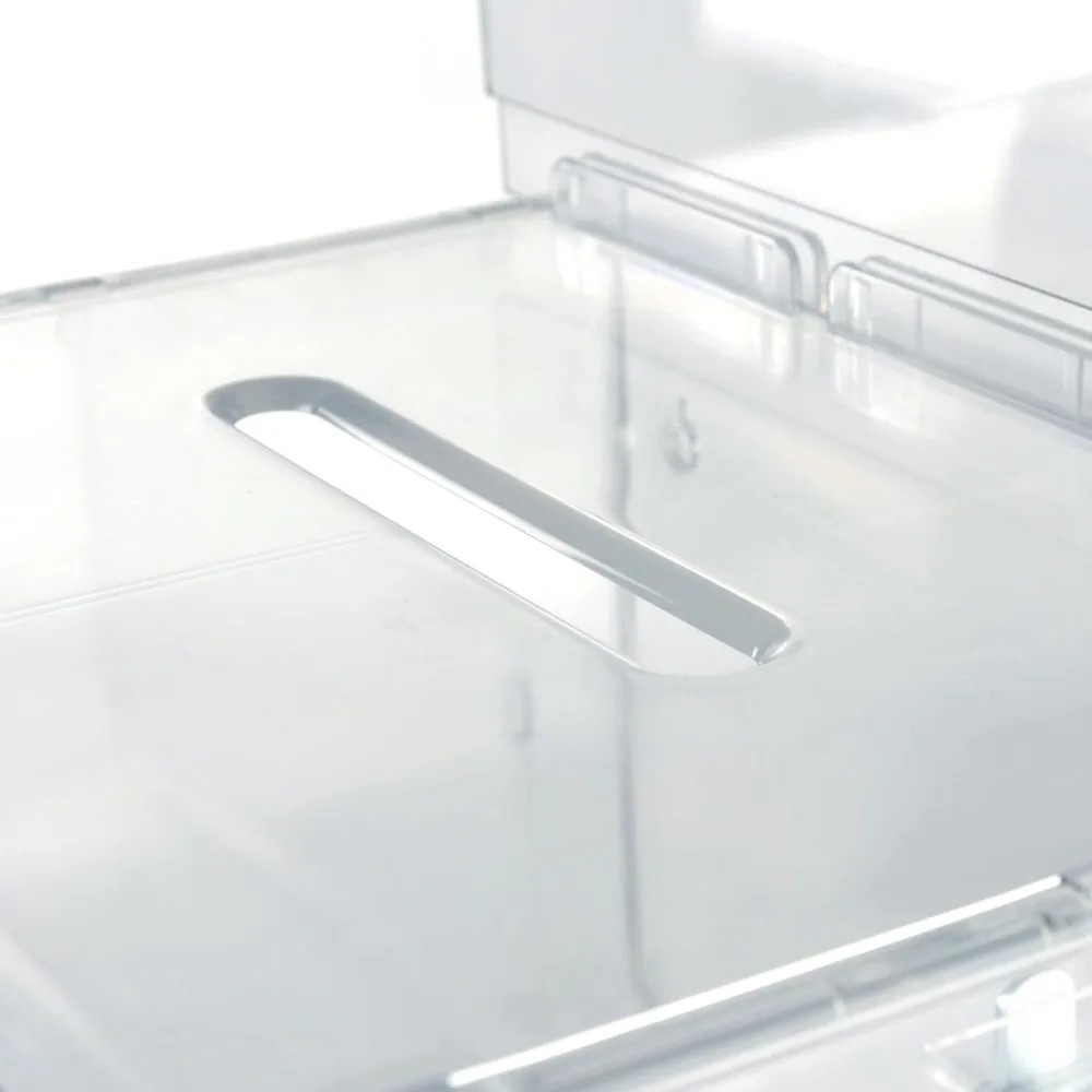 تعرض Azar صندوق اقتراحات 206325-CLR مع قفل ومفاتيح، صندوق تبرع، صندوق عرض، حامل عرض مغلق، حامل علامة أكريليك #4