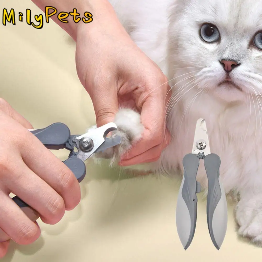 

Professional Cat Nail Clippers Stainless Stee Non-slip Handle Dog Nail Trimmer Automatic Rebound Pet Nail Cutter for Cleaning