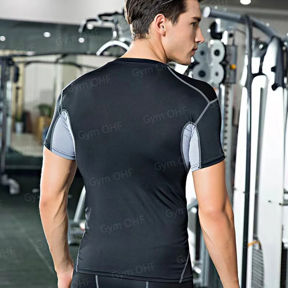 Spinne Kompression Shirt Herren Rashguard Fitness Für Männer Gym Sport T-Shirt Laufen Sweatshirt Outdoor Bergsteigen Training – Detail 34