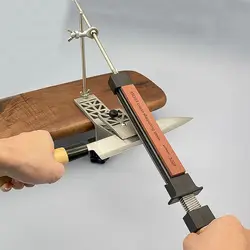 Fixed Knife Sharpener Sharpening stone GT2001 Set Professional Knife machine Whetstone Grinder System Diamond  kitchen Tools