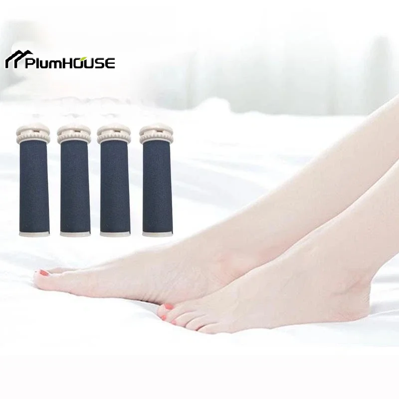 4Pcs Replacement Head For Feet Pedicure Tool Feet Pedicure Replacement Head Roller Electric Foot File Grinding Tool
