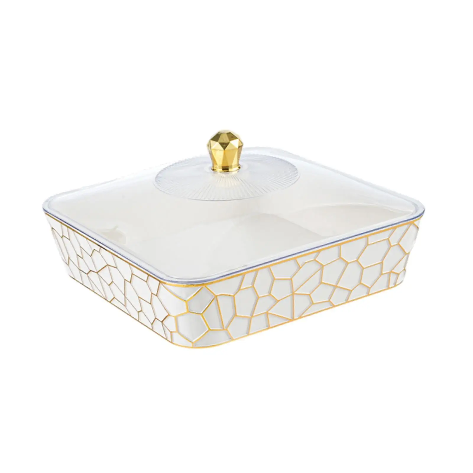 Fruit Tray with Lid Lightweight Scratch Resistant Dessert Storage Container for Home Kitchen Use