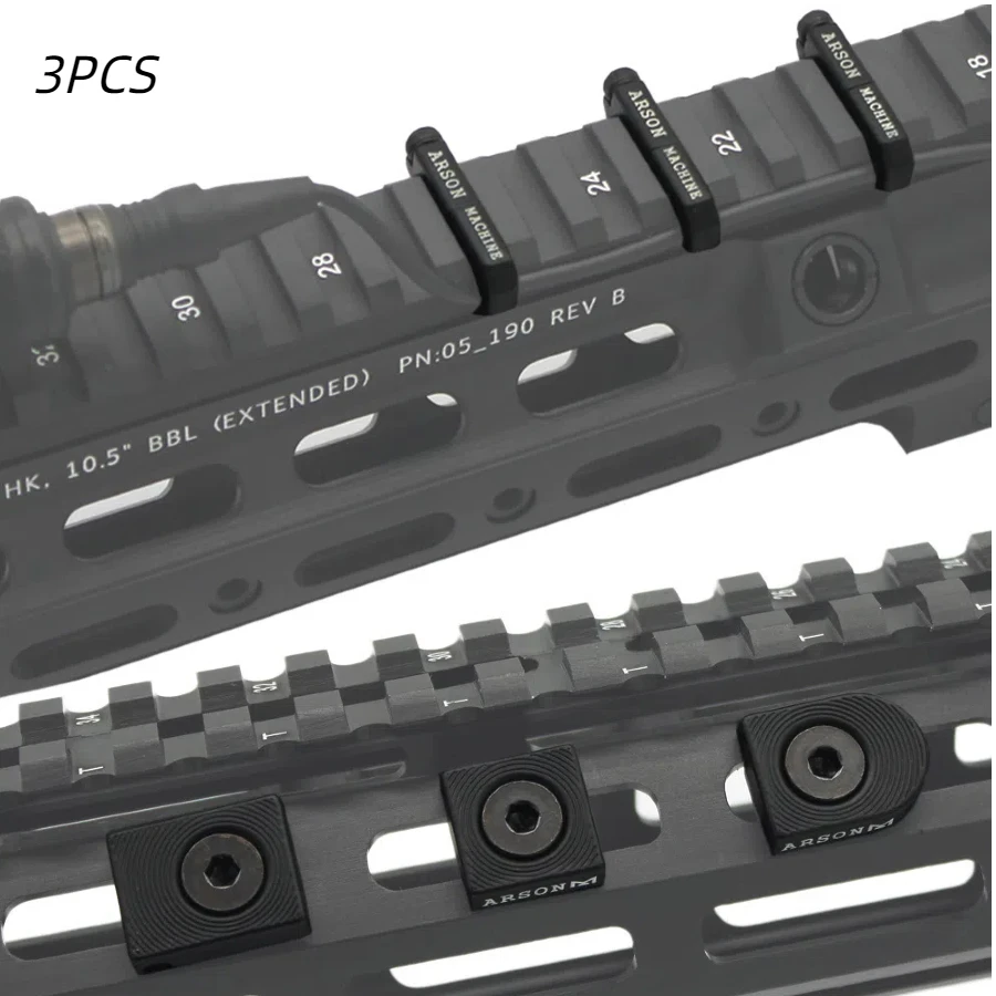 BraLiTac 3 pièces/ensemble M-LOK système de guidage de fil gestion des câbles Rail couverture Picatinny Rail Handguard fil queue partenaires