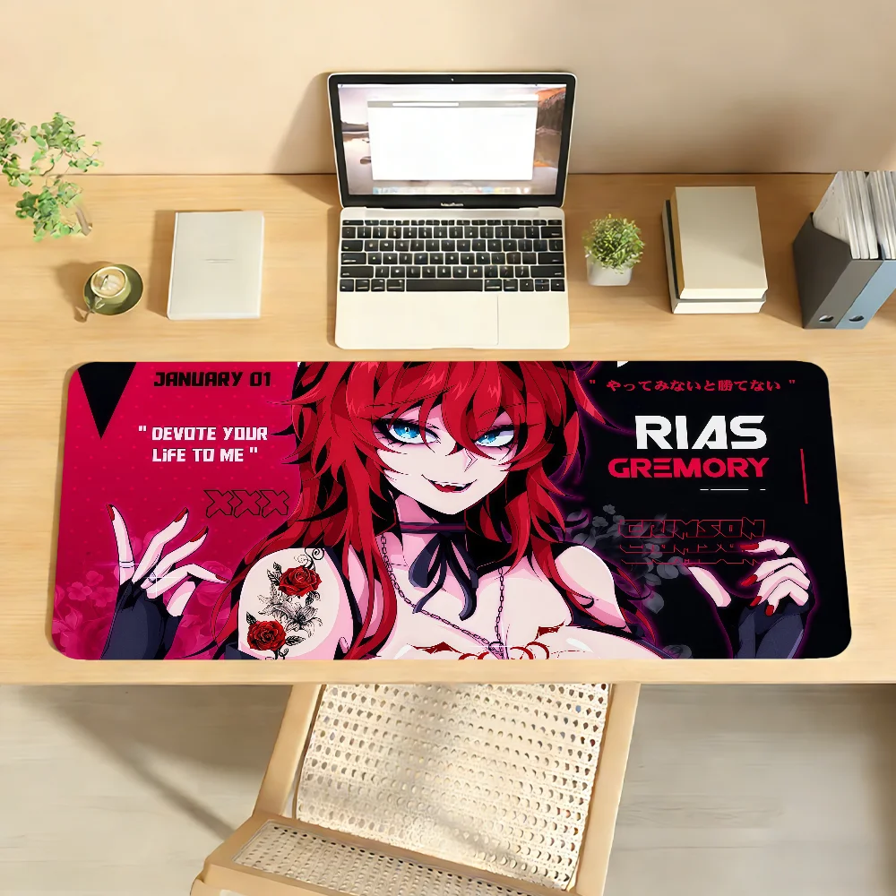 H-High School DxD Rias Gremory Mouse Pad For Office Gaming And Keyboards Non-Slip Large Waterproof