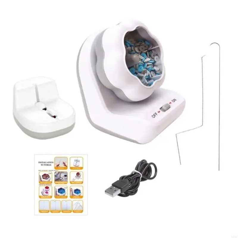

Y08C Electric Bead Stringer with Speed Control for Creative Crafting Projects