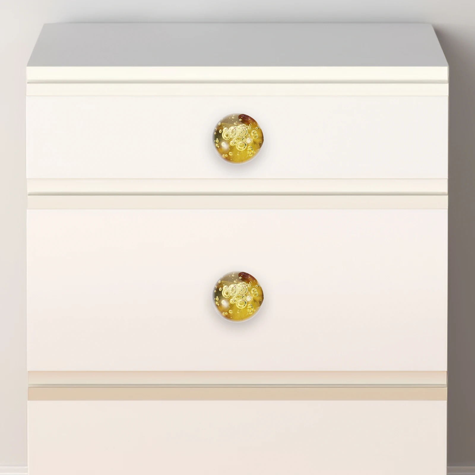 

10 pcs Crystal les Colorful Bubble Ball for Drawer H Cabinet Door Drawer Single Hole Pulls Furniture Decor