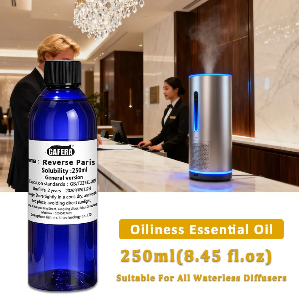 GAFERA 250ml (8.45 fl.oz) Reverse Paris Freesia Essential Oils Refill, For Waterless Diffuser, Aroma Machine Replenishes Essence