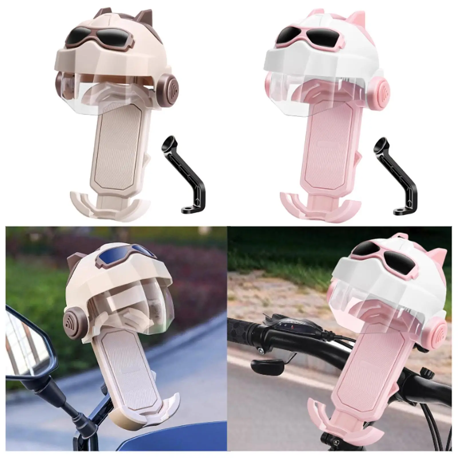 

Motorcycle Phone Holder Automatic Locking Phone Cradle Stable Cell Phone Holder for Smartphones All Cellphones Bike Scooter