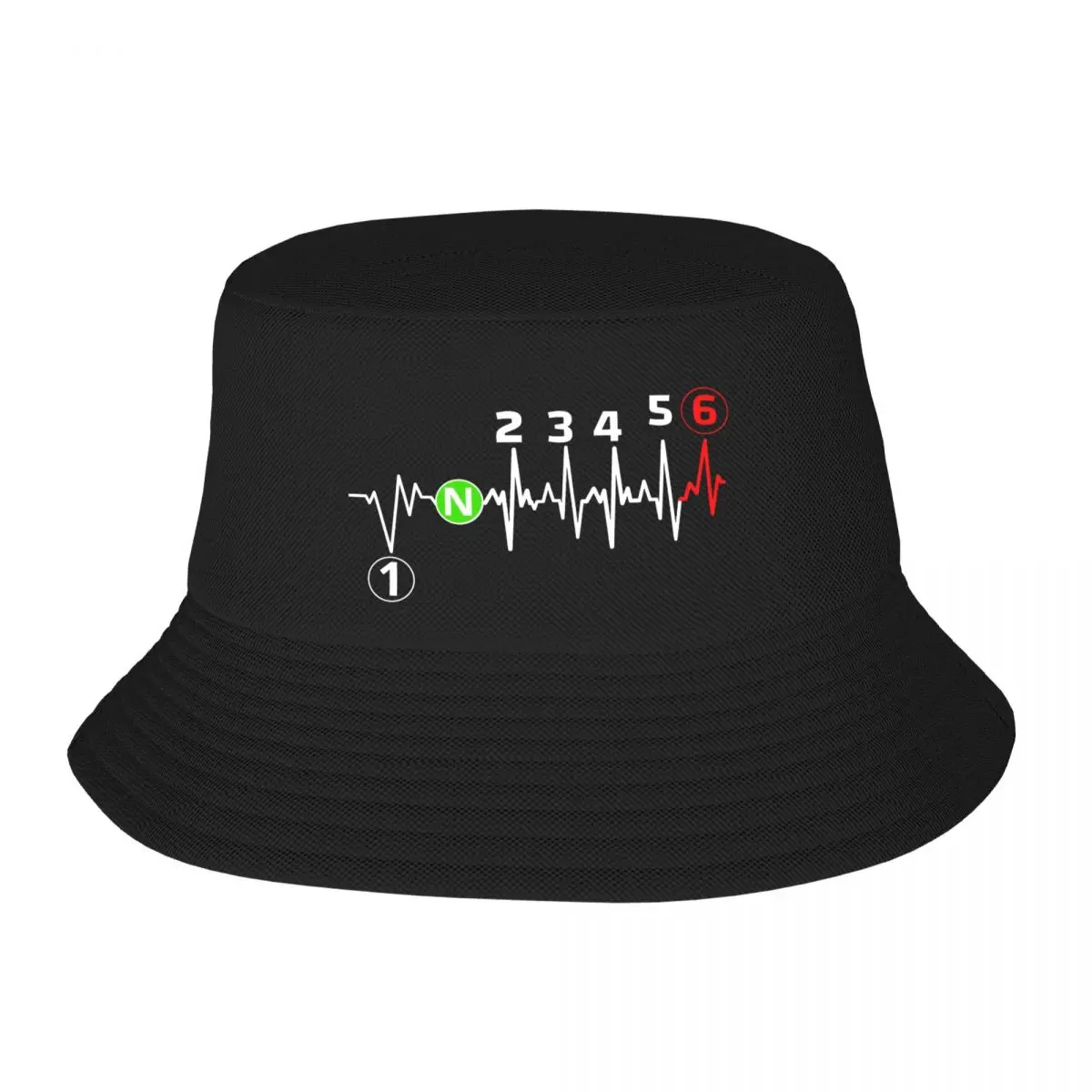 

Motorbike Heartbeat 1n23456 Adult Fisherman's Hat Comfortable Durable Fashion Creative Trend