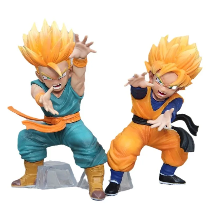 15cm Dragon Ball Figure Son Gohan Trunks Action Figures Anime Collection PVC Statue Model Ornaments Collection Doll Toys Gifts images - 6