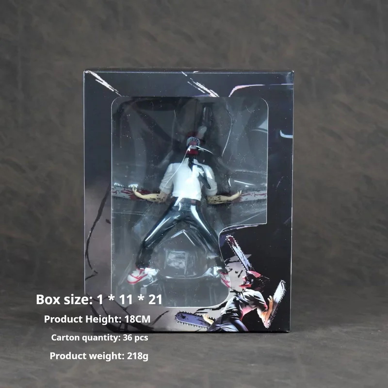 Motosserra homem demônio caçador denji pochita figura de ação anime mercadoria estátua artesanal desktop computador caso ornamento brinquedo presente