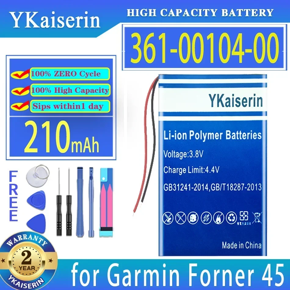 

Эффективный аккумулятор для беговых часов емкостью 210 мАч для Garmin Forerunner 45 361-00104-00