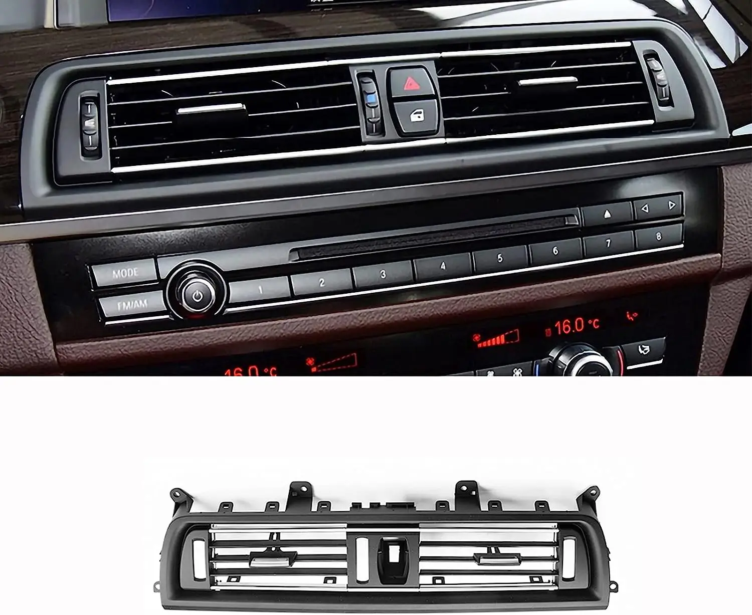 Car Middle Air Conditioning Vent Grill Outlet Panel Air Grilles AC Air Vent For BMW 5 Series F10 F11 520 523 525 528 530 535