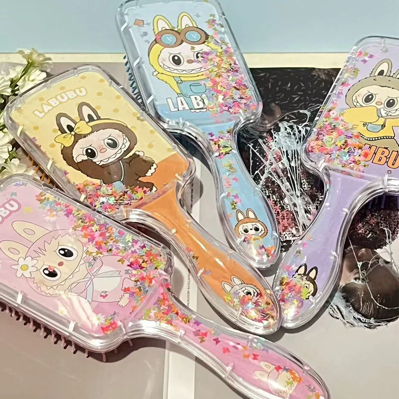 新しい Labubu ヘアブラシシリーズ漫画アニメ櫛周辺エアクッションマッサージヘアブラシ子供女子学生櫛ギフト
