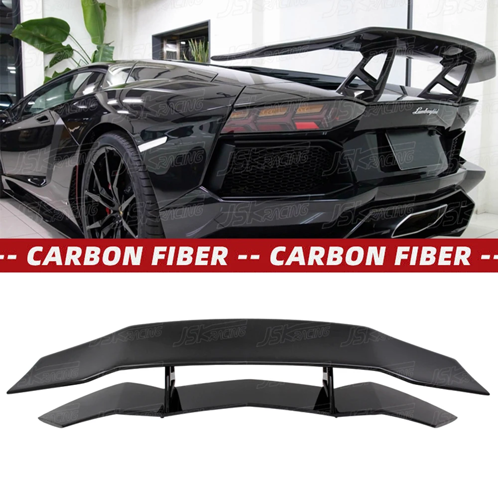 D Style Carbon Fiber Rear Spoiler Rear Wing For Lamborghini Aventador Lp700-4 Lp720-4 2011-2015