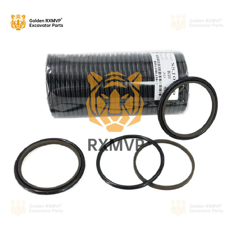 For Common Hydraulic Cylinder Buffer Rod Seal Rubber PTFE NBR Step Seal Seal Excavator