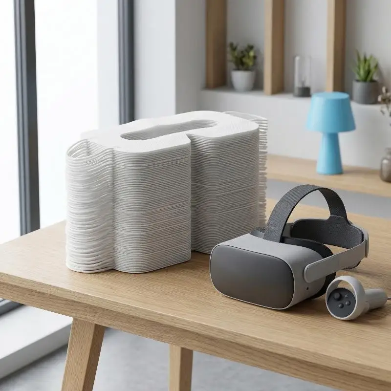 100 peças de óculos de realidade virtual HTC Vive 3D, máscara facial descartável de tecido não tecido, acessórios para óculos, óculos de proteção para saúde