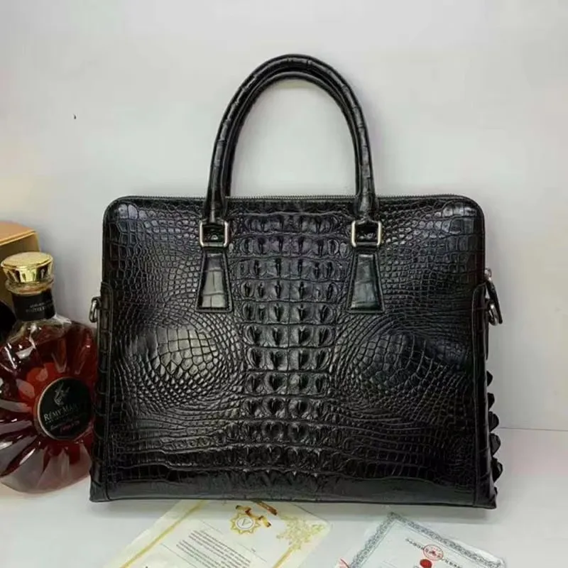 xinepiju new arrival men handbag men crocodile bag men bag business  leisure bag