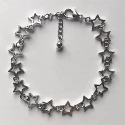 Stars Charm Bracelet Grunge Stars Link Bracelet Anime Inspired Bangles For Women Charm Bracelet Y2k