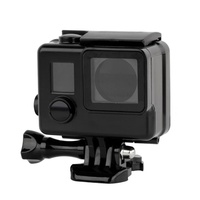 For GoPro Hero 4 3+ 3 Waterproof Case Blackout Box 35M UnderWater Protective Housing Box Protect Frame Accessories Black