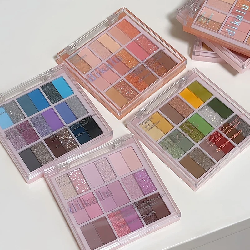 18색 롱래스팅 글리터 아이섀도우 팔레트 전문가용 한국 스타일 아이 메이크업 화장품