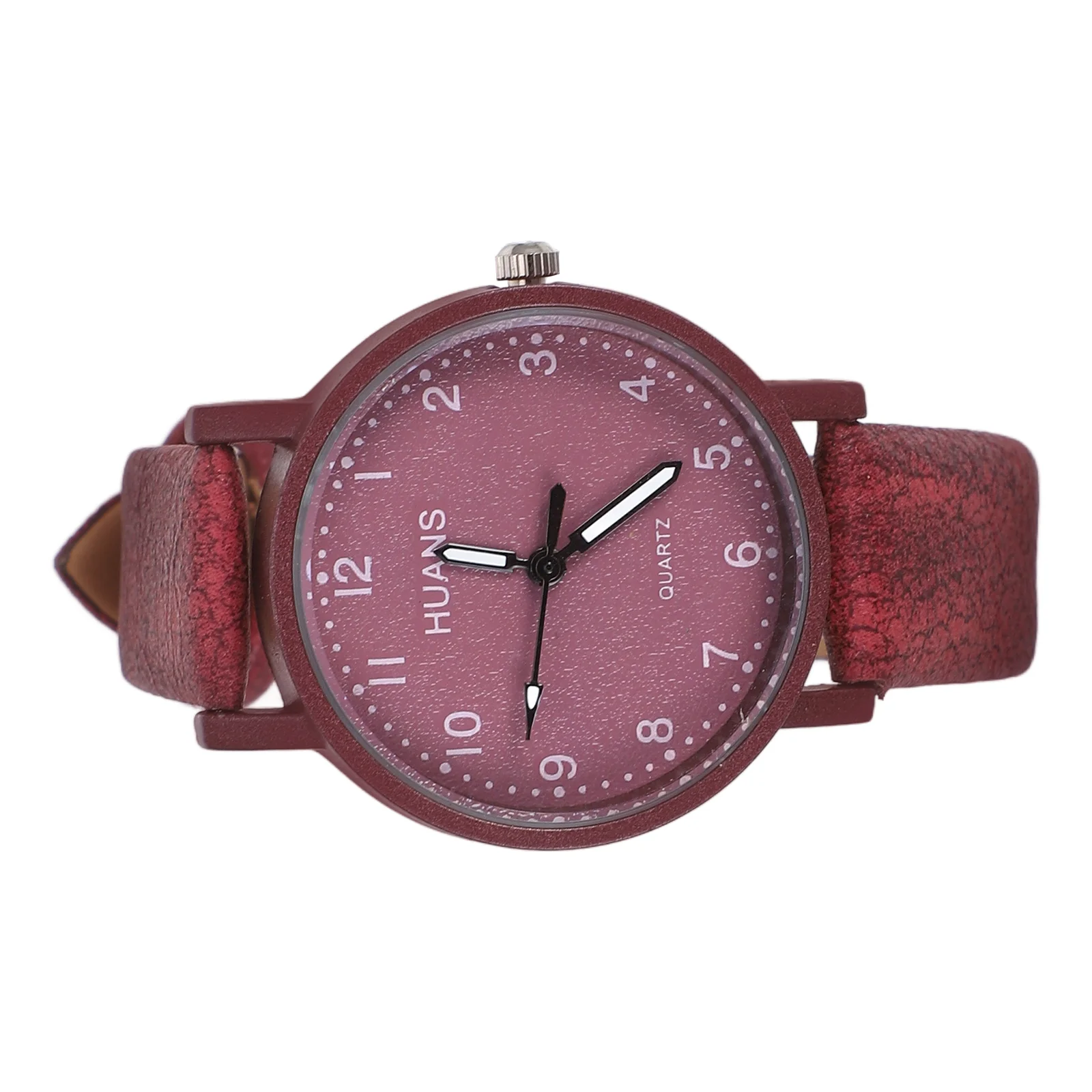 

Quartz Watch Elegant Simple Wristwatch Red Casual for Women Students Premium Material Silent Precise Movement