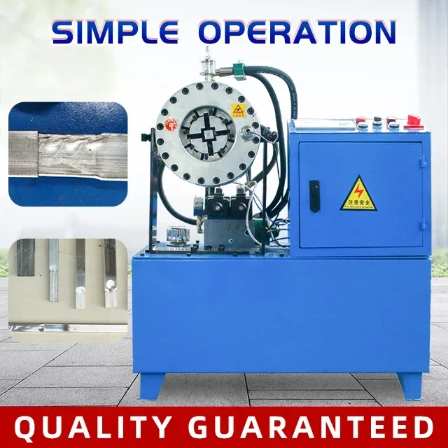 Square tube and round tube integrated machine portable thin steel pipe reducing shrink machine shrinking machine mini