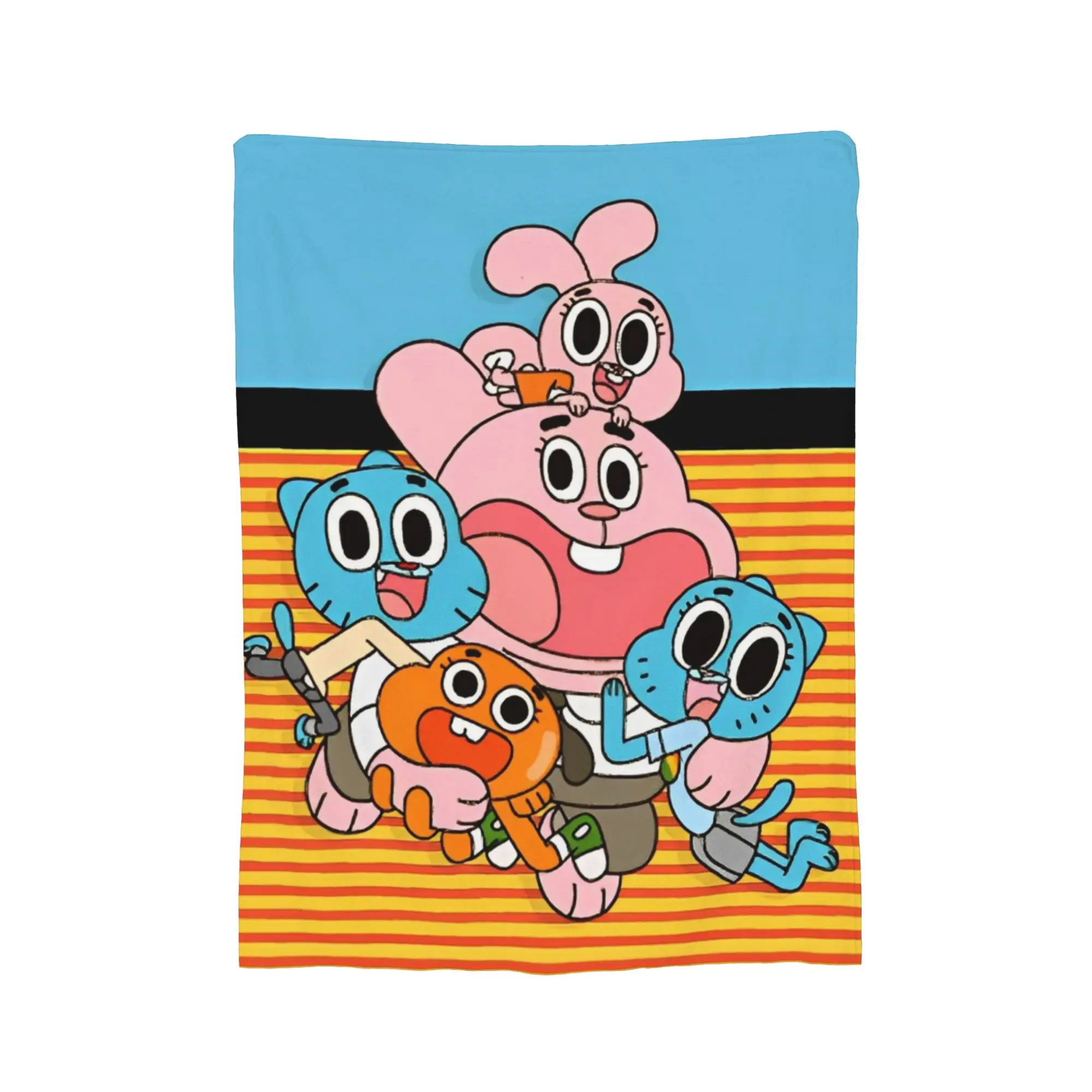 Gumballs Video Game Blankets Flannel Summer Air Conditioning  Ultra-Soft Throw Blankets for Bed Couch Plush Thin Quilt