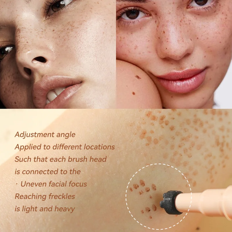 Face Fake Freckles Pen Natural Waterproof for Long Lasting Look Dot Spot Pen Simulation Fake Spot  Face Dot Spot Pen Makeup Tool