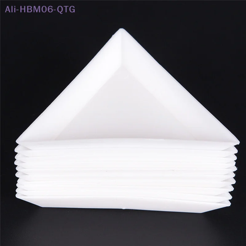 [New] NEW 10pcs Equilateral Triangle Plate For Jewelry Beads Storage Environmental plastic