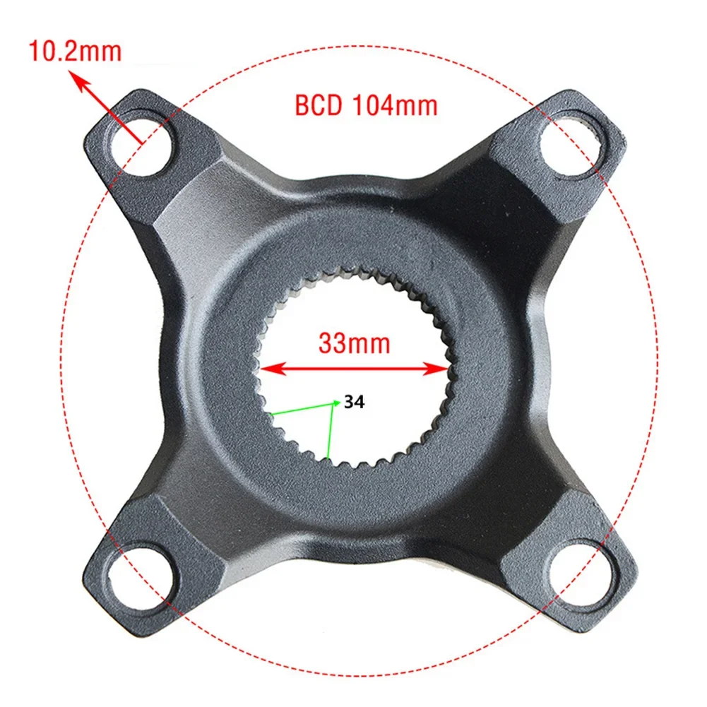 For-Bafang Motor Four-claw Base M420 M500 M615 M620 Motor Plate Tooth Aluminum Alloy Central Conversion Brand New