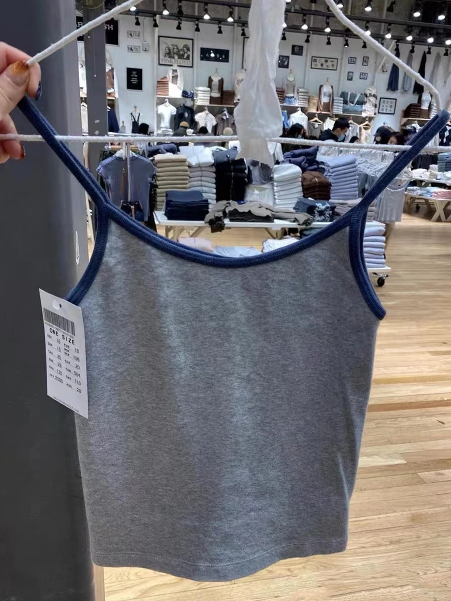 女性のヴィンテージレタリング刺繍スリムクロップトップ、ノースリーブ、ソフトコットン、パッチワーク、セクシー、シック、サマー、ソフト、y2kトップス、2024