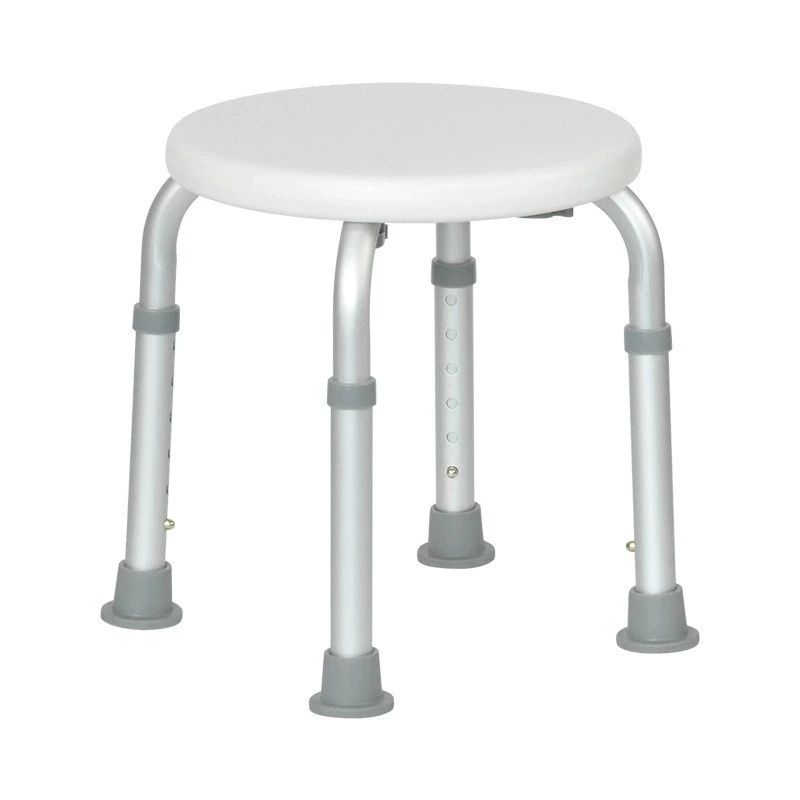 Bathroom Shower Chair Bath Stool for Elderly Pregnant Women Disabled-Adjustable Height 35.5-50.5cm 250kg Capacity Equipment