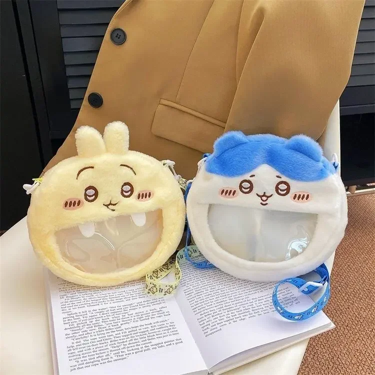 Net Anime Figure Femmes Mignon Sac à bandoulière en peluche Japonais レ sac à bandoulière de dessin animé Petit sac pour téléphone portable