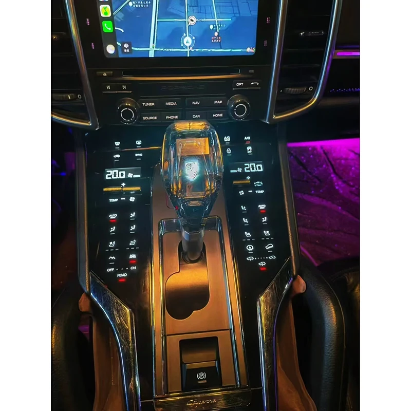 For Porsche Cayenne 2011-2017 Car Modification Upgrade Kit Central Control Button Panel Shift Knob Touch Panel