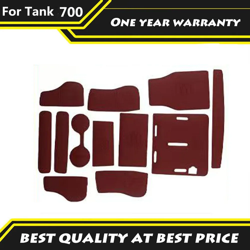 

Fit For Tank 700HI4-T 2024 2025 Door Slot Pad Central Control Cup Pad Storage Box Anti Slip Pad Interior Decoration Accessories
