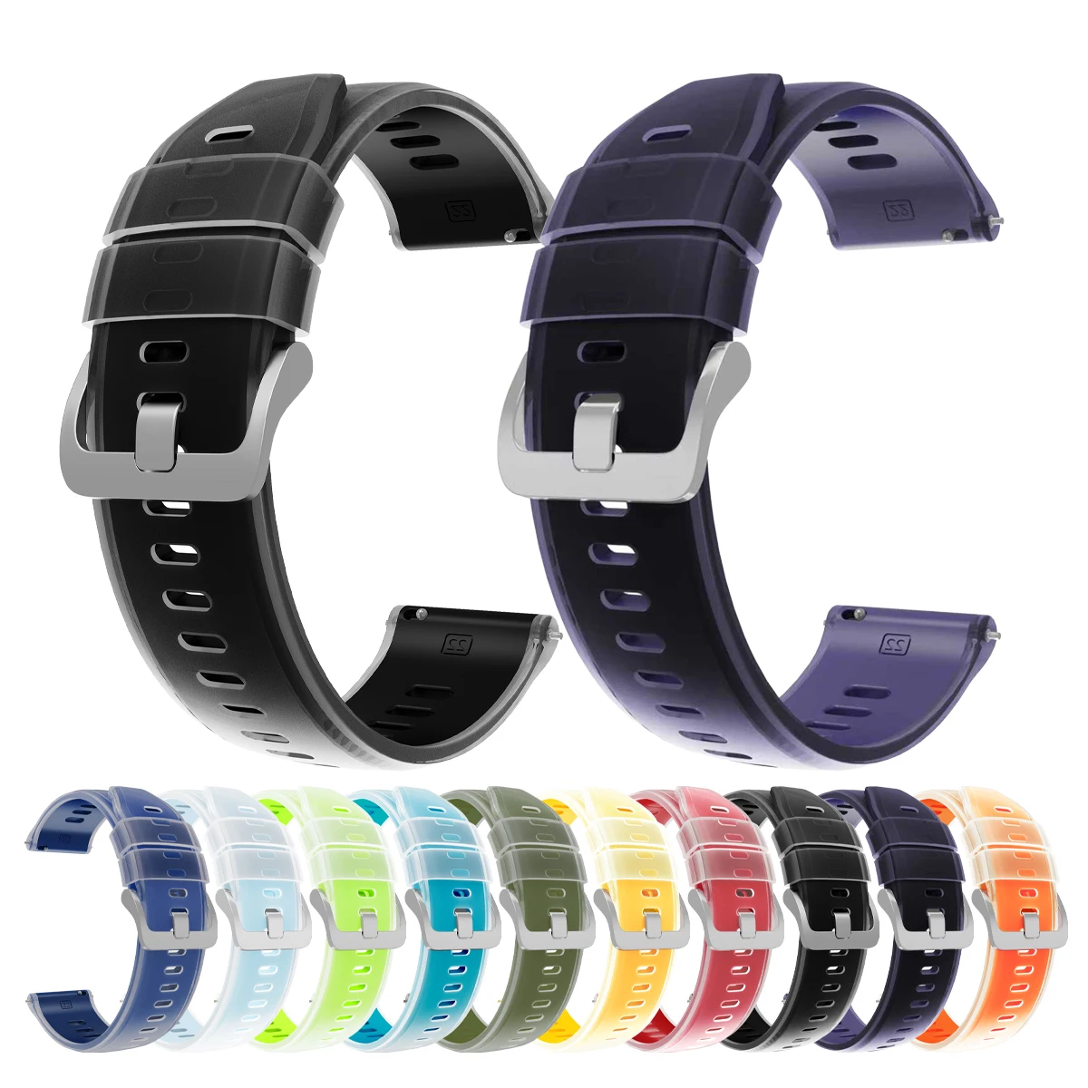 22mm Watch Strap For POLAR Vantage M3 M2 M V3/Grit X2 Pro Titan Silicone Band For POLAR Grit X Correa Bracelet Sports Wristband