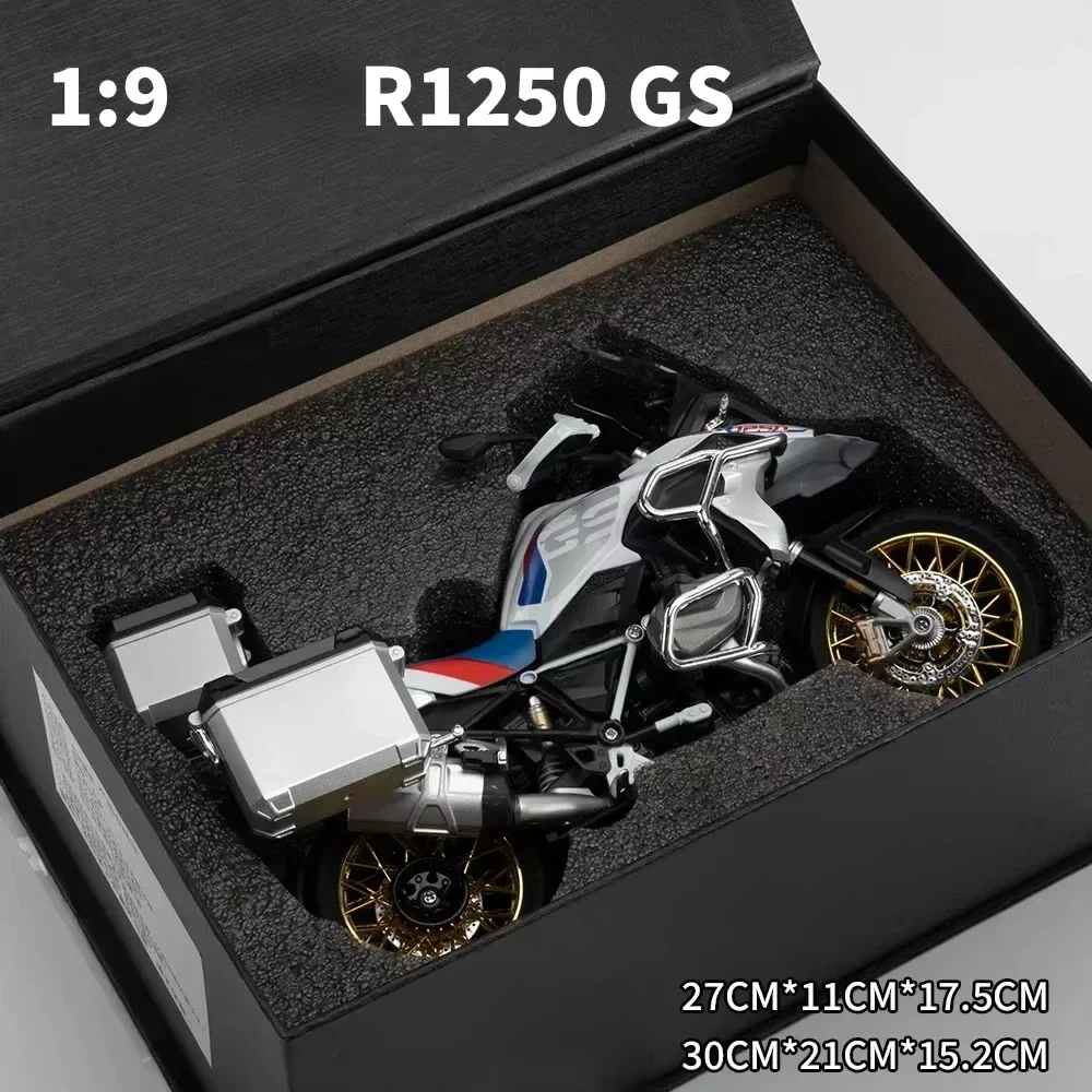 Exquisite Gift Box series 1:9 SUZUKI H2R BMW R1250 V4S Alloy Motorcycle Model Diecasts Street Sports Motorcycle Model Kids Gift