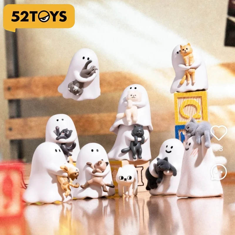 

Genuine 52toys Ghody Behold My Cat Serise Blind Box Kawaii Noctilucent Collection Home Ornament Car Decor Model Birthday Gift