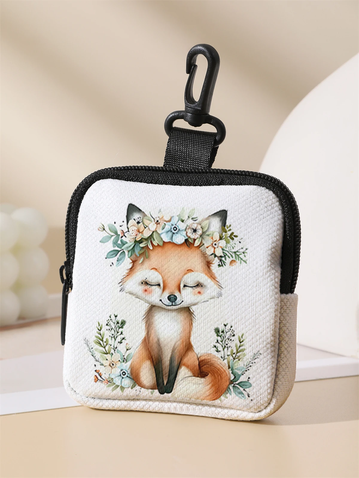 Fox Patterned Large Capacity Coin Wallets, Digital Printed Wallets, and Storage Bags Are Ideal Choices for Gift Giving